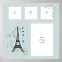 Paris Scrapbook Page Poster