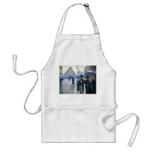 Paris Street Rainy Day by Gustave Caillebotte Aprons