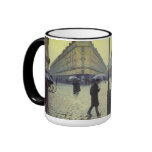 Paris Street, Rainy Day by Gustave Caillebotte mugs