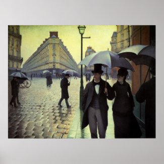 Paris Street, Rainy Day by Gustave Caillebotte Poster