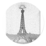 Paris, Texas Eiffel Tower Drawing stickers