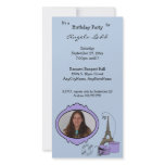Paris Themed Photo Party Invitation Photo Cards