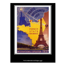 Paris Vintage Postcard