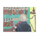 Paris Violin Shop Postcard