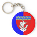 Paris With Shield, France keychains