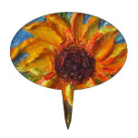Paris' Yellow Sunflower Cake Pick
