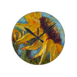 Paris' Yellow Sunflower Wall Clock