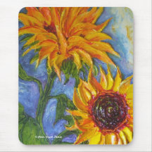Paris' Yellow Sunflowers Mousemat