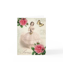 Parisian Ballerina Greeting Card