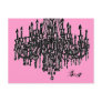 Parisian Chandelier Postcard