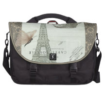 Parisian Collage Computer Bag
