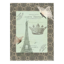 Parisian Collage Post Cards