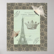 Parisian Collage Print
