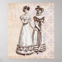 Parisian Dresses of the Biedermeier Period Posters