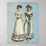 Parisian Dresses of the Biedermeier Period Poster