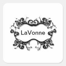 Parisian Scrolls Your Text Stickers