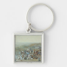 Parisians at the Champ de Mars Key Chains