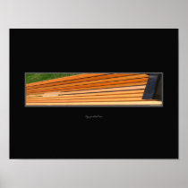Park Bench Angle Poster