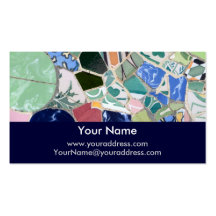 Park Guell mosaics Business Card