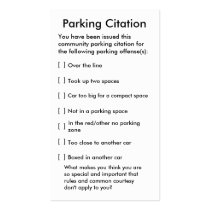 Parking Citation