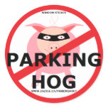 PARKING HOG BANDIT stickers