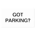 Parking issue business cards