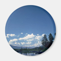 Parking On Water Refrigerator Magnet