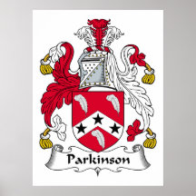 Parkinson Family Crest Posters
