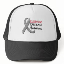 Parkinsons Disease Awareness Ribbon Trucker Hats