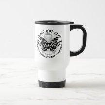Parkinson's Disease Butterfly Tribal 2 Mugs