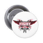 Parkinsons Disease Fight Like a Girl Wings.png Pinback Buttons