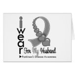 Parkinsons Disease Ribbon For My Husband Greeting Card