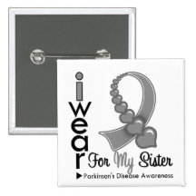 Parkinsons Disease Ribbon For My Sister Pin