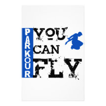 Parkour - You Can Fly Stationery Design