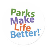 Parks Make Life Better! Official Logo stickers