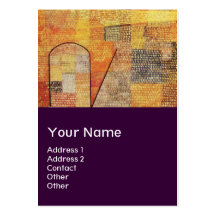 PARNASSUS / ABSTRACT,purple Business Card Template