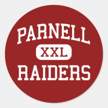 Parnell - Raiders - Middle - Williamsburg Iowa Round Sticker