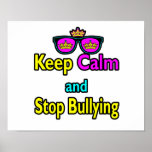 Parody Hipster  Keep Calm And Stop Bullying Posters
