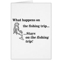 Parody: What Happens On The Fishing Trip Greeting Cards