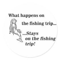 Parody: What Happens On The Fishing Trip Stickers