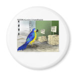 Parrot Bathroom Fixtures Funny Cartoon Gifts magnets