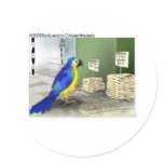 Parrot Bathroom Fixtures Funny Cartoon Gifts stickers