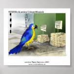 Parrot Bathroom Fixtures Poster posters