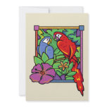 Parrot & Macaw in the Jungle invitations