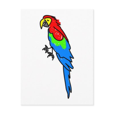parrot post cards by prawny