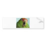 parrot yawning bumper stickers