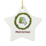 Parrotelt Feliz Navidad Christmas Tree Ornament