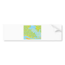 Parrotfish Scales Pattern bumper stickers