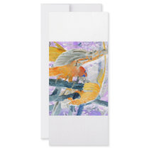 Parrots fighting inverted to orange and white