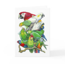 Parrots Greeting Card